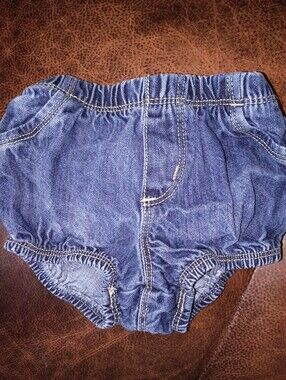 Baby Denim Ruffle Bloomers